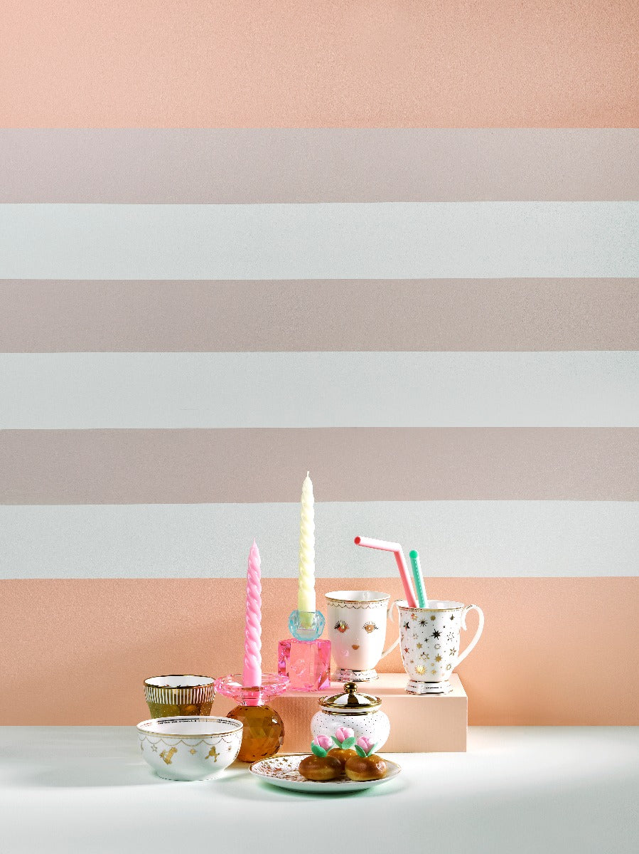 Miss Étoile krystal lysestage - blå/rosa - Bahne